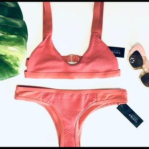 Free People // Tavik Coco Textured Bikini Set
